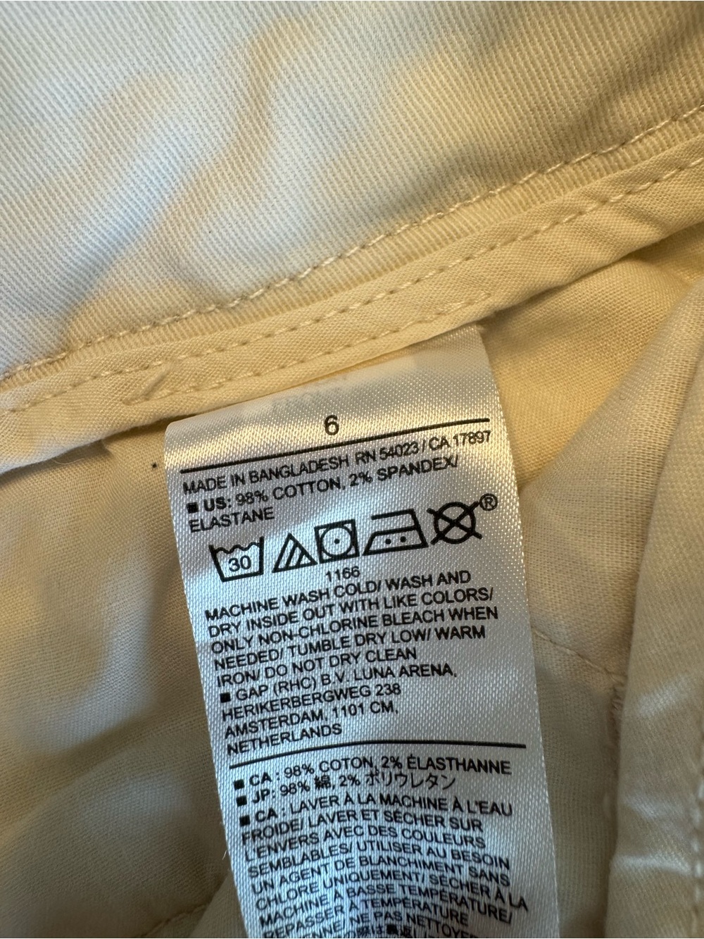 Banana Republic Women's Chino Bermuda Shorts in Cream - Picture 7 of 10
